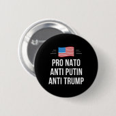 NAVO - Anti Poetin - Anti Trump - Ronde Button 5,7 Cm (Voorkant /achterkant)