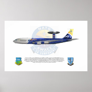 NAVO E-3A, 25th Jubileum Markings Poster