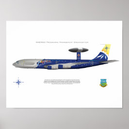 NAVO E-3A, 25th Jubileum Markings Poster