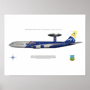 NAVO E-3A, 25th Jubileum Markings Poster