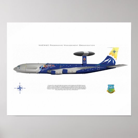 NAVO E-3A, 25th Jubileum Markings Poster (Voorkant)