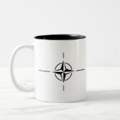 NAVO Emblem Tweekleurige Koffiemok (Links)