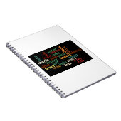 NAVO-fonetisch alfabet (donkere achtergrond) Notitieboek (Rechterzijde)