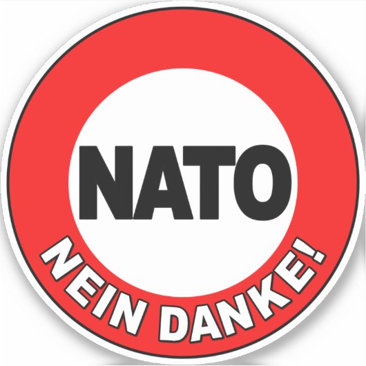 NAVO Nein Danke! Sticker (Voorkant)
