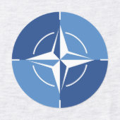 NAVO ONAT-vlagsymbool Noord-Atlantisch Verdrag Org Labels (Design 1)