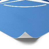 NAVO ONAT-vlagsymbool Noord-Atlantisch Verdrag Org Poster (Hoek)