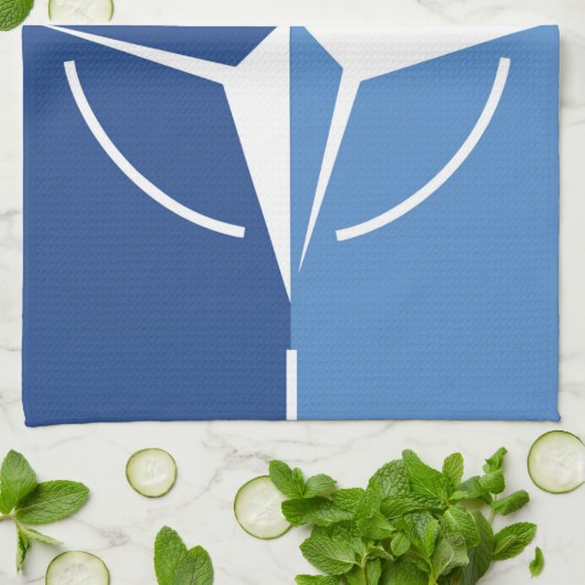 NAVO ONAT-vlagsymbool Noord-Atlantisch Verdrag Org Theedoek (Gevouwen)