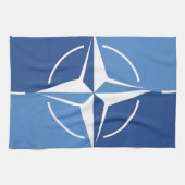 NAVO ONAT-vlagsymbool Noord-Atlantisch Verdrag Org Theedoek (Horizontaal)