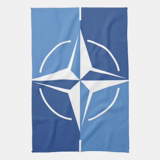 NAVO ONAT-vlagsymbool Noord-Atlantisch Verdrag Org Theedoek (Verticaal)