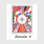 NAVO-Vlag Atlantisch Verdrag Sticker (Vel)