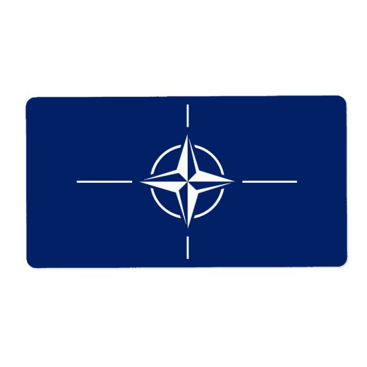 NAVO-vlag Etiket (Voorkant)