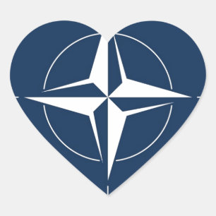 NAVO-vlag Hart Sticker