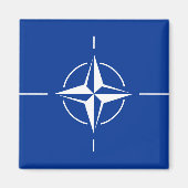 NAVO vlag Noord-Atlantische Verdragsorganisatie Al Magneet (Voorkant)