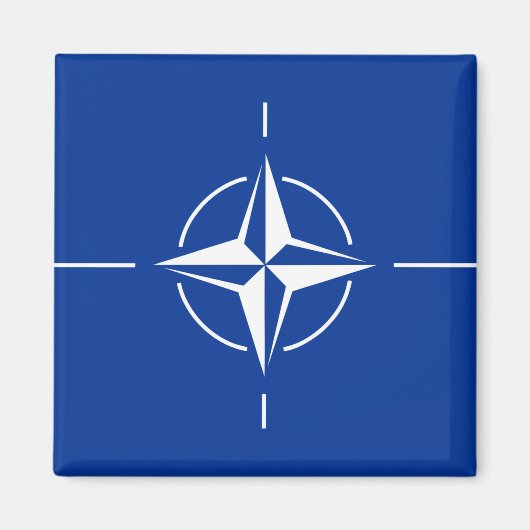 NAVO vlag Noord-Atlantische Verdragsorganisatie Al Magneet (Voorkant)