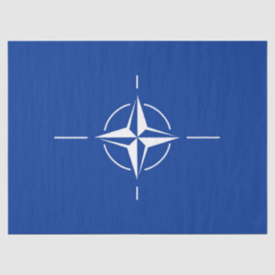 NAVO vlag Noord-Atlantische Verdragsorganisatie Al Tissuepapier