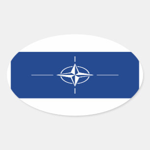NAVO-vlag Ovale Sticker
