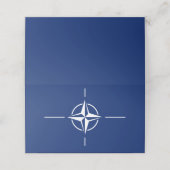 NAVO-vlag Plaatskaartje (Buitenkant ongevouwen)