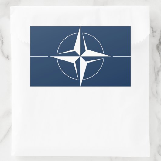 NAVO-vlag Rechthoekige Sticker (Tas)