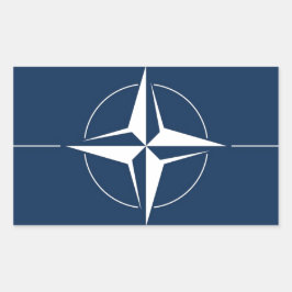 NAVO-vlag Rechthoekige Sticker