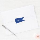 NAVO-vlag Ronde Sticker (Envelop)