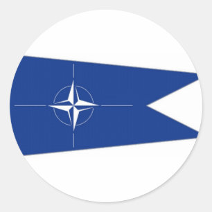 NAVO-vlag Ronde Sticker