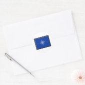 NAVO-vlag Ronde Sticker (Envelop)