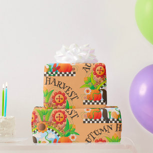 Navolgend oogstpapier voor het rapen cadeaupapier