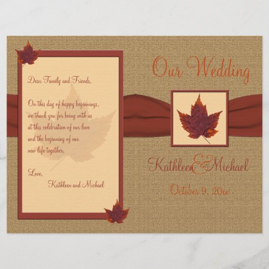 Navolgend programma Leaf Wedding (Voorkant)