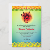 Navratri Durga Puja Viering Bloemen Kaart (Voorkant)