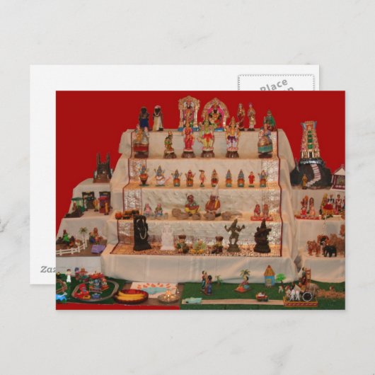 Navratri Golu, een poppenfestival Briefkaart (Voorkant / Achterkant)