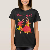 Navratri Shakti: Dans van devotie T-shirt voor vro (Voorkant)