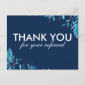 Navty and blue REFERRAL BEDANKT BRIEFKAART (Voorkant)