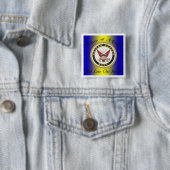 navy4moms vierkante button 5,1 cm (In situ)