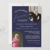 Navy 2 foto's uit Kantoor Pensioenfeest Kaart (Voorkant)