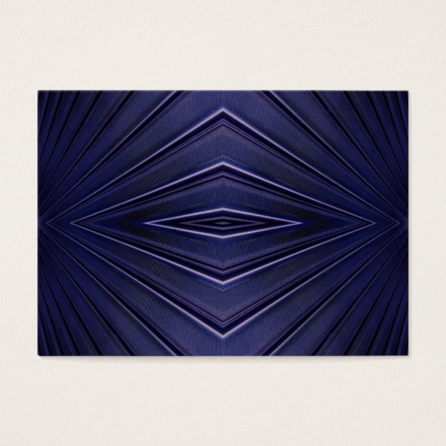 Navy Abstract Pattern Visitekaartje (Voorkant)