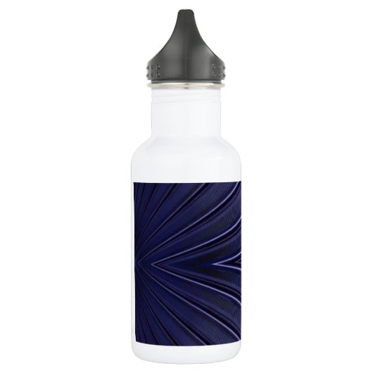 Navy Abstract Pattern Waterfles (Links)