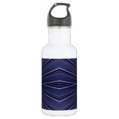 Navy Abstract Pattern Waterfles (Voorkant)