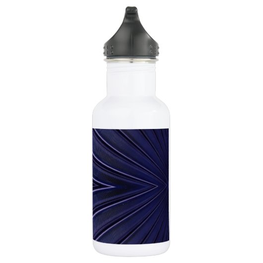 Navy Abstract Pattern Waterfles (Rechts)