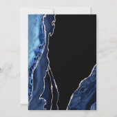 Navy Agaat Silver Black Surprise 40e verjaardag Kaart (Achterkant)