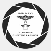 Navy Aircrew Fotograaf Stickers (Voorkant)