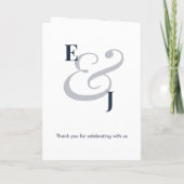 Navy Ampersand | Tafelnummer (gevouwen) (Achterkant)