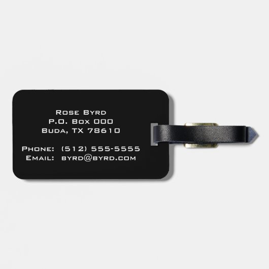 Navy Anchor Bagagelabel (Achterkant horizontaal)