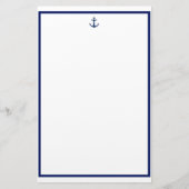 Navy Anchor Briefpapier (Voorkant)