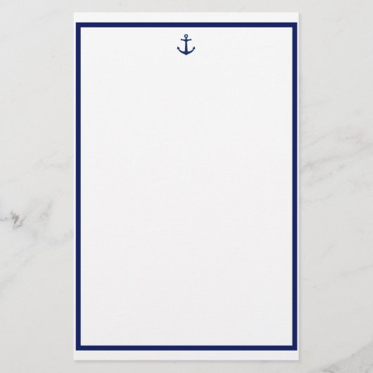 Navy Anchor Briefpapier (Voorkant)