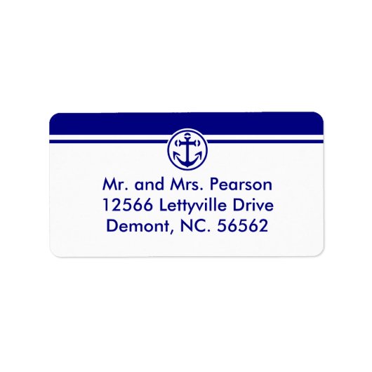Navy Anchor Etiket (Voorkant)