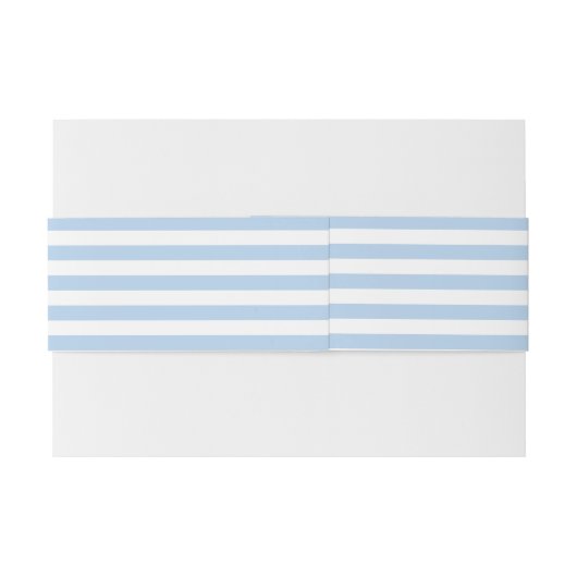 Navy Anchor Monogram Blue Sripes Nautical Wedding Uitnodigingen Wikkel (Achterkant Voorbeeld)