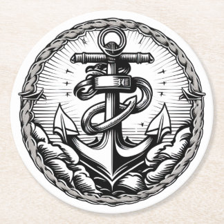 Navy Anchor Nautical Onderzetter