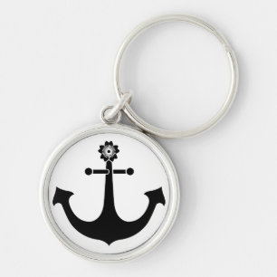 Navy anchor sleutelhanger