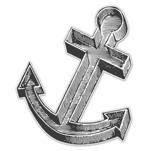 Navy anchor sticker (Voorkant)