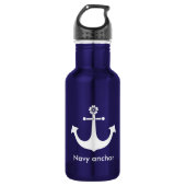Navy anchor waterfles  (Voorkant)